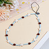 1Pc Star PVC Bead Mobile Straps for Women AJEW-LP0005-78-1