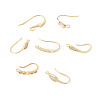 7 Pairs 7 Style Brass Micro Pave Cubic Zirconia Earring Hooks KK-TA0001-20-3