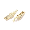 Religion Brass Micro Pave Clear Cubic Zirconia Pendants KK-N287-46E-G-2