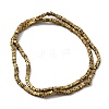 Electroplated Natural Lava Rock Beads Strands G-Q1009-B01-02D-2