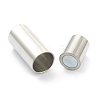 304 Stainless Steel Magnetic Clasps with Glue-in Ends STAS-O148-06A-4