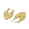 Ion Plating(IP) 304 Stainless Steel Teardrop Hoop Earrings for Women EJEW-I284-15G-2