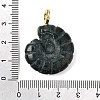 Natural Moss Agate Carved Pendants G-C282-01H-3