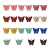 44Pcs 11 Colors Vintage Alloy Acrylic Charms PALLOY-TA0002-38-10