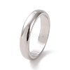 Non-Tarnish 201 Stainless Steel Plain Band Ring for Women RJEW-I089-51P-1