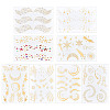 Gorgecraft 8 Sheets 8 Style Hot Stamping Freckles Body Art Face Tattoo Sticker MRMJ-GF0001-30-1