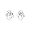 Sweet Stainless Steel Flat Planet Earrings for Daily Wear XN2205-2-1