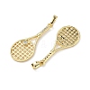 Brass Micro Pave Clear Cubic Zirconia Pendants KK-I476-24G-2