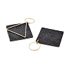 Brass with PU Leather Pendants FIND-Z048-08D-KCG-2