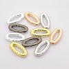 Oval Alloy Slide Charms PALLOY-P072-M-1