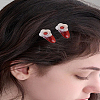 4Pcs Acrylic Alligator Hair Clips OHAR-LP0002-17B-1