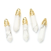 Bullet Natural Howlite Pointed Pendants G-E332-C40-G-2