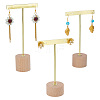 3 Sets 3 Styles Iron T Bar Earring Display Stands EDIS-FG0001-73A-1