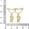Brass Pave Cubic Zirconia Pendants KK-M287-04G-B-3