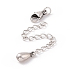 925 Sterling Silver Chain Extenders STER-D036-40AS-2