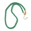 5MM Nylon Twisted Cord Necklace Making FIND-G096-01G-14-1