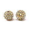 Alloy Rhinestone Beads RB-A034-10mm-A01G-3