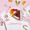 4Pcs 2 Colors Resin Wing & Star Cake Topper DIY-FH0002-91-4