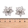 Acrylic Rhinestone Flower Flat Back Cabochons X-RSB027-06-3