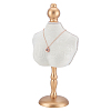 Wood & Velvet Necklaces Display NDIS-WH0017-09-1