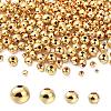 500Pcs 4 Styles Brass Round Spacer Beads KK-CJ0001-79-3