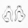 304 Stainless Steel Charms X-STAS-G075-20-2