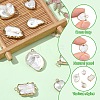 2Pcs Baroque Natural Keshi Pearl Pendants PEAR-YW0001-11-4