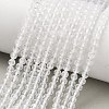 Natural Quartz Crystal Beads Strands G-F596-44-4mm-1
