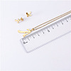 Stainless Steel Letter Pendant Necklaces & Stud Earrings Sets WG3FD2C-01-3