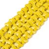 Opaque Glass Beads Strands GLAA-Q118-01B-C01-1