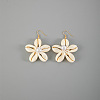 Flower Alloy Natural Shell Dangle Earrings FS-WGFCFD0-01-3
