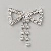 Brass Rhinestone Shoe Decoration KK-WH0056-68-1