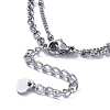 304 Stainless Steel Tiered Necklaces NJEW-JN02821-4