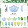 140Pcs 14 Styles Handmade Lampwork Pendants LAMP-YW0001-74-3