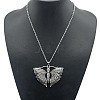 Fashionable Alloy Rhinestone Pendant Necklaces HB2403-3-1