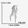 304 Stainless Steel Jellyfish Stud Earrings JQ4504-1-1