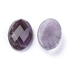 Natural Amethyst Cabochons G-G760-A09-2