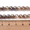 Electroplated Natural Agate Beads Strands G-B191-A07-6mm-12-5