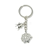 Tibetan Style Alloy Pendants Keychain KEYC-JKC00831-1