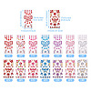 14Sheets 14 Colors Plastic Sticker FIND-TA0005-03-2