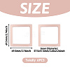 Square Transparent PE Thin Film Suspension Jewelry Floating Frame Displays ODIS-TAC0002-02C-3