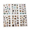 6Pcs Coffee Theme DIY Paper Scrapbook Stickers STIC-U004-05A-2