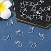 20Pcs 2 Styles Plastic Clip-on Earring Converters Findings KY-FS0001-27-10