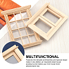 Olycraft 2Pcs 2 Styles Mini-Display Wood Windows DJEW-OC0001-12-5