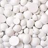 120Pcs 4 Styles Spray Painted White Wood Cabochons WOOD-TA0001-52-5