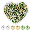 1500Pcs 3 Colors St. Patrick's Day Plastic Beads KY-SP0001-31-1
