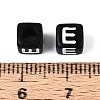 Initial Acrylic Horizontal Hole Beads OACR-ZX006-35E-3