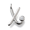 Brass Micro Pave Cubic Zirconia Pendants KK-B132-12P-X-1