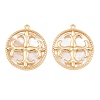 Brass & Natural Shell Pendants SH-CBA7BFE-02B-G-1