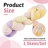 1 Skein Gradient Segment Dyed 80% Wool 20% Acrylic Blended Yarn OCOR-TA0003-02E-4